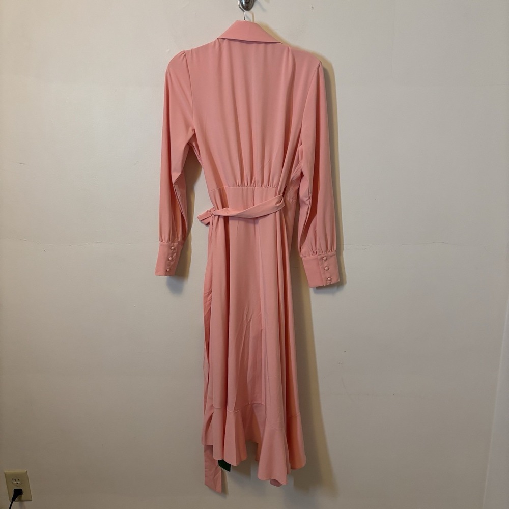 NEW Halara Maxi Dress Wrap Pink Lightweight Ruffle M Activewear - Picture 4 of 6